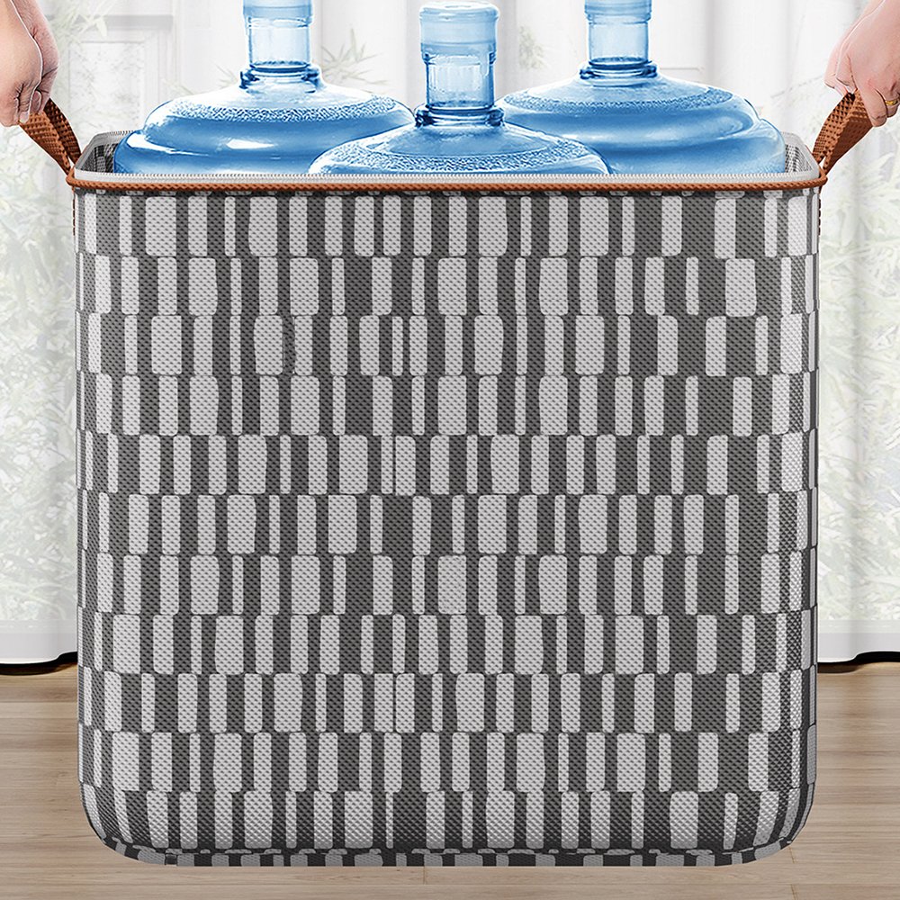 Custom Storage Boxes Plaid Pattern Large Capacity Zipper Box - Great ...