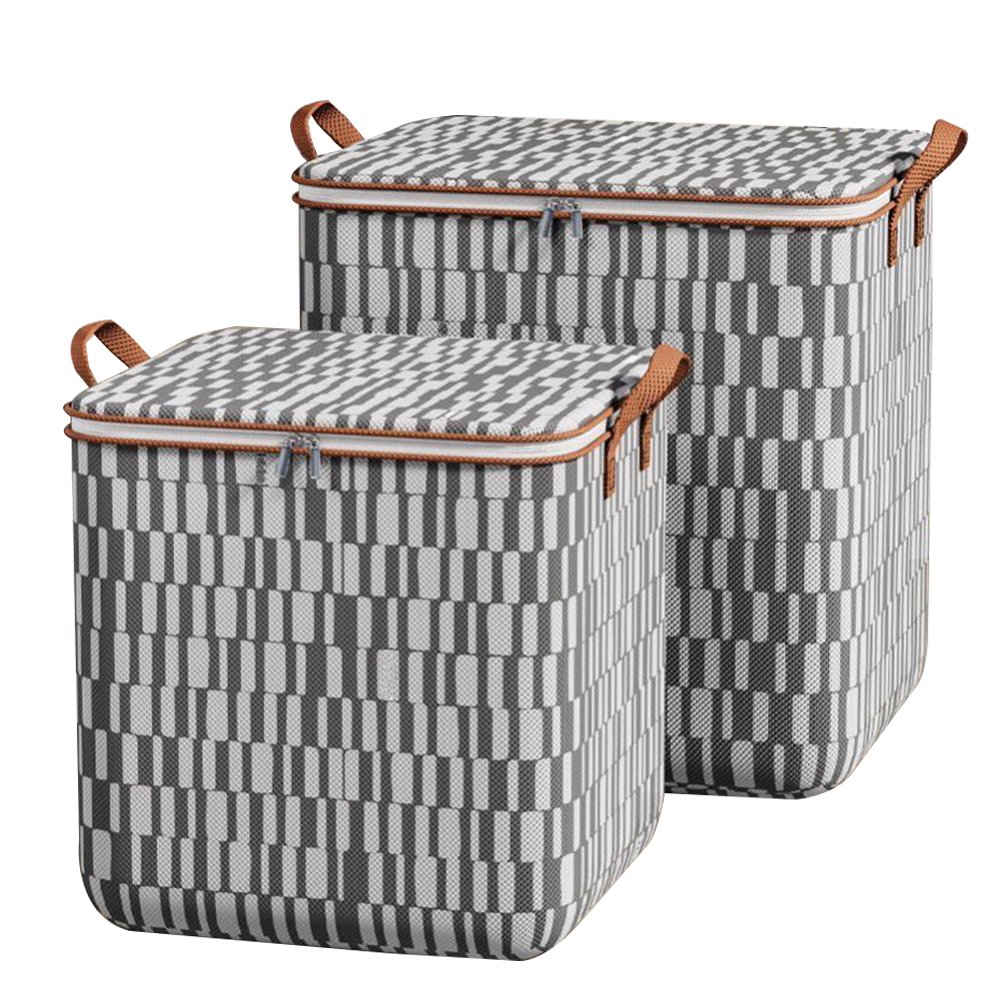 Large Custom Storage Boxes Custom Storage Boxes Plaid Pattern Large Capacity Zipper Box - Great ...