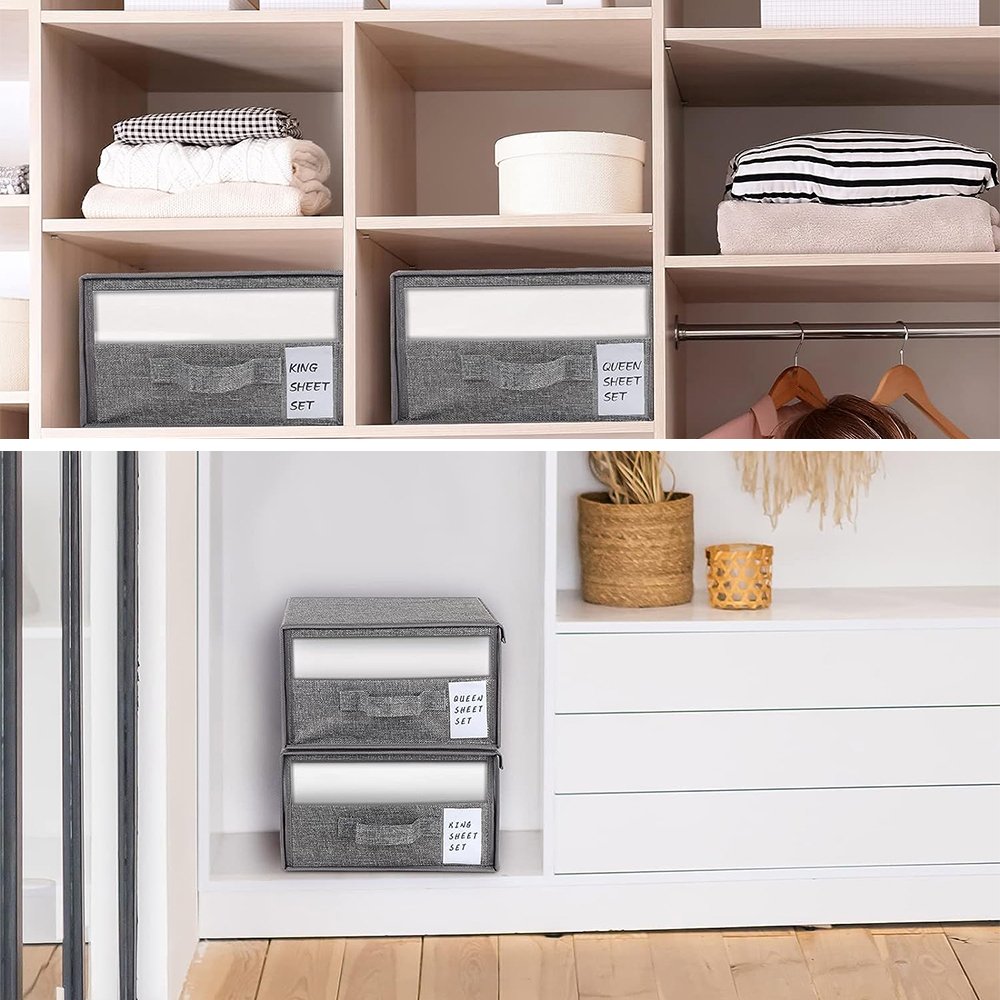 Bed Sheet Storage Box Efficient Home Organizer Great Shine Home