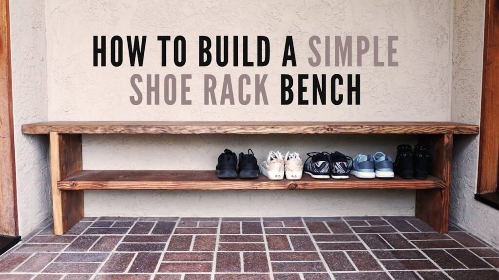 how to build a bench with shoe storage​