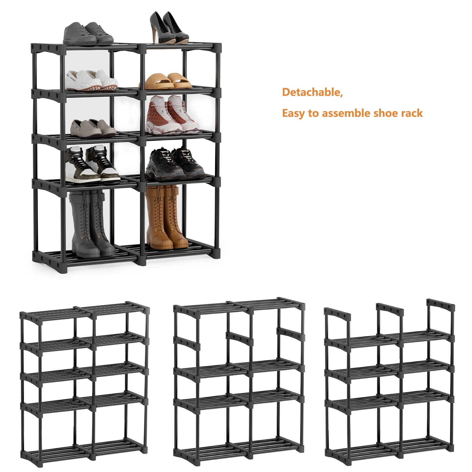 Big Size Metal Shoe Rack Space Saving Shoe Stand - Great Shine Home ...