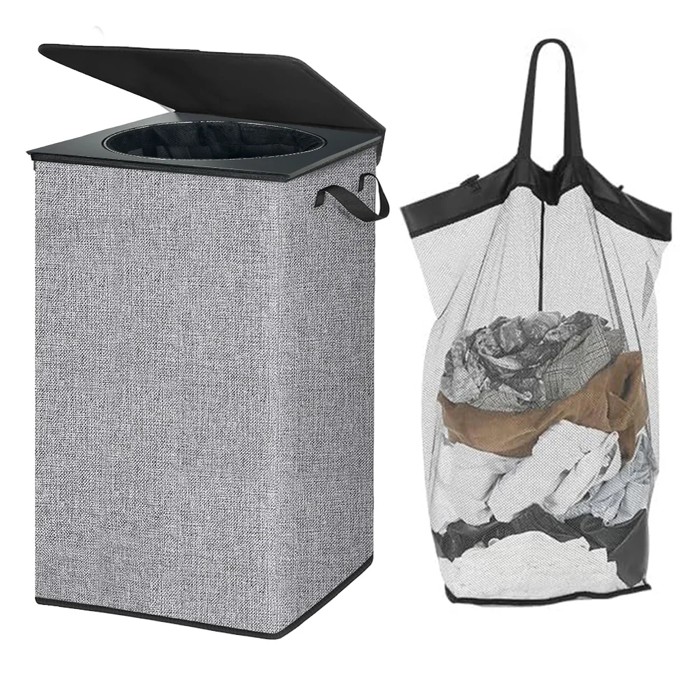 Large Laundry Hamper with Laundry Bag