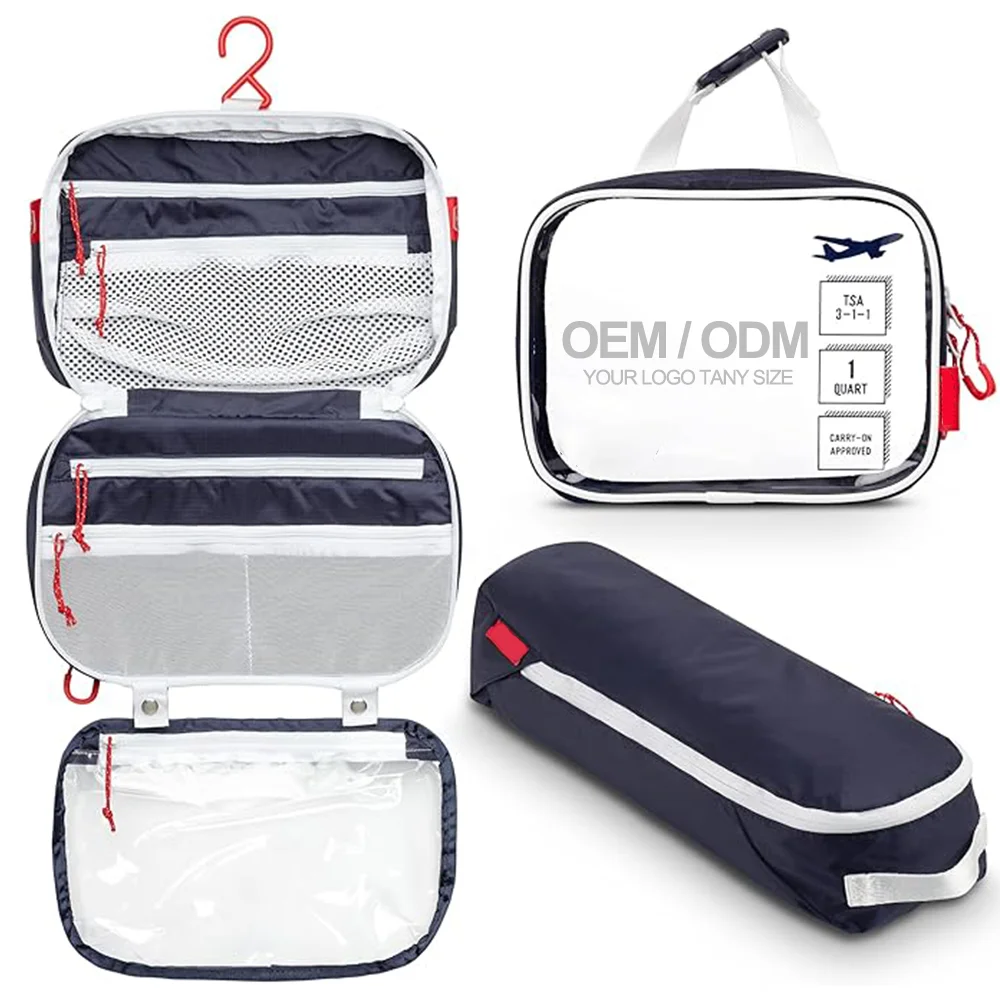 Travel Hanging Toiletry Bag Set 3-in-1