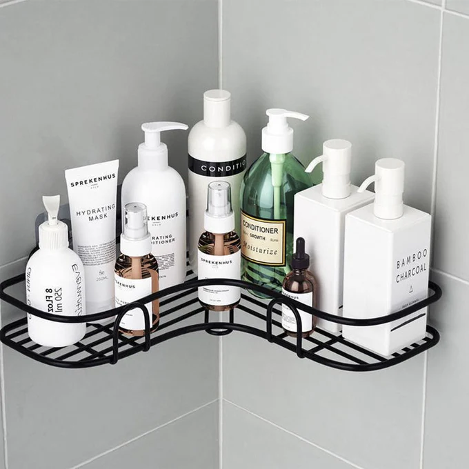 bathroom corner storage rack