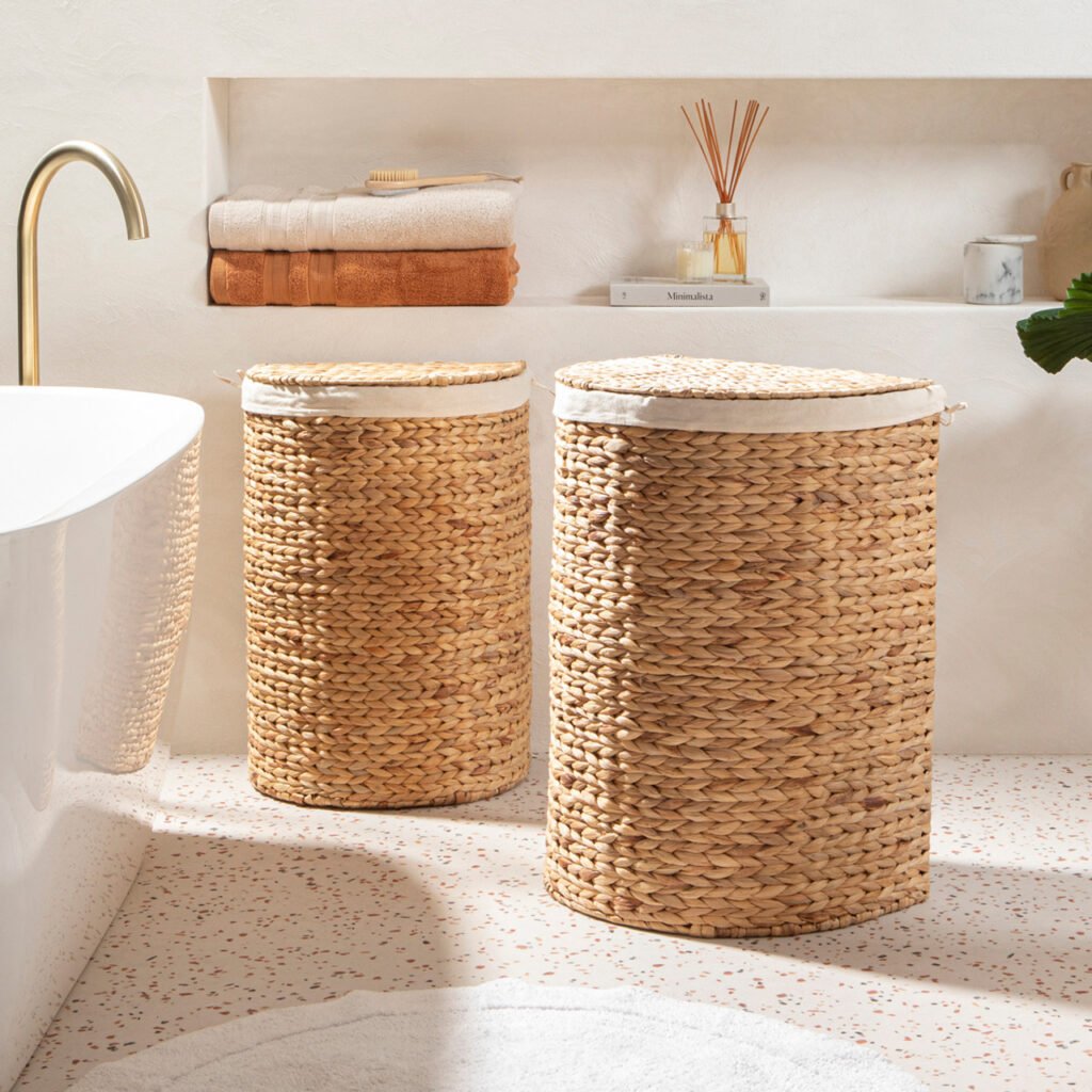 laundry basket storage ideas for bathroom