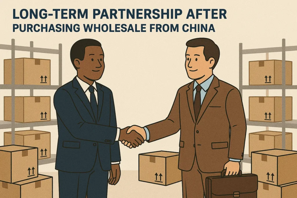 Long-term partnership after purchasing wholesale from China