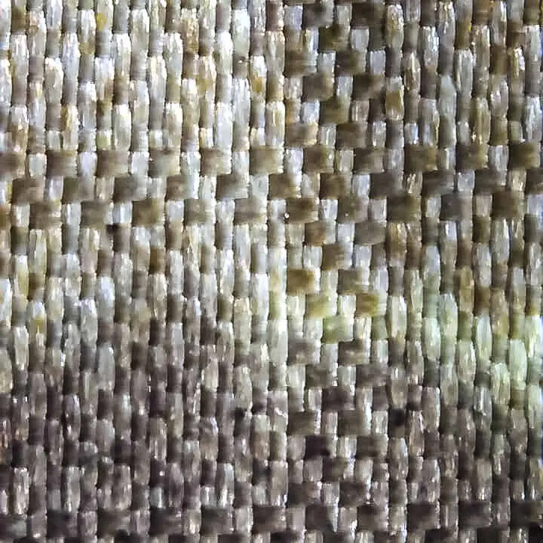 Close-up of ripstop fabric showing reinforced grid weave