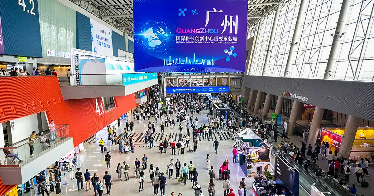International buyers sourcing products at Canton Fair in Guangzhou