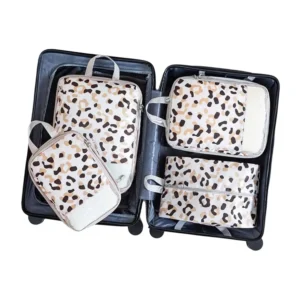 Polyester travel organizers with digitally printed custom designs